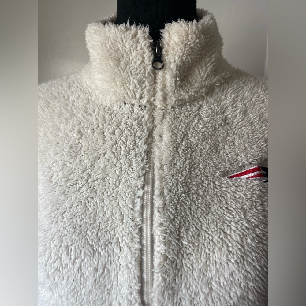 NFL Juniors Collection Women's Cream Fleece Jacket - Picture 3 of 9